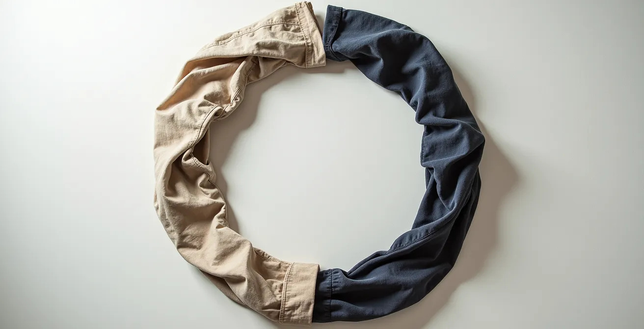 Visualisierung des Kreislaufsystems nachhaltiger Mode